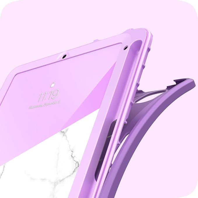 i-Blason for iPad mini 7 Case iPad mini 6 Case 8.3 inch Marble | Built-in Screen Protector Auto Sleep/Wake Pencil Holder Trifold Stand Full-Body Protection