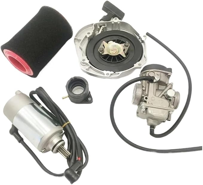 30mm Carburetor& Intake Manifold &Pull Starter &Air Filter & Starter Motor