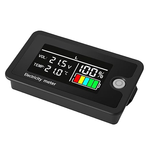 LED Display Voltmeter Car Battery Charging Levels Indicators 8-100V Lithiums Batteries Capacity Tester Battery Capacity