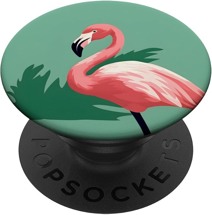 Cute Pink Flamingo Tropical Flamingos PopSockets PopGrip for MagSafe