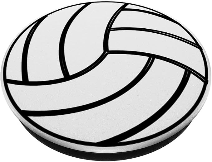 Volleyball White PopSockets Adhesive PopGrip