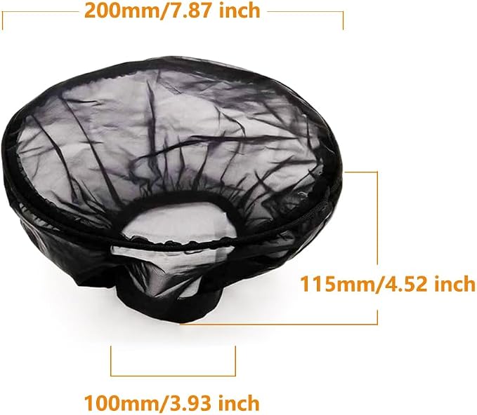 Motorcycle Air Cleaner Filter Waterproof Brreather Rain Sock Black Protective