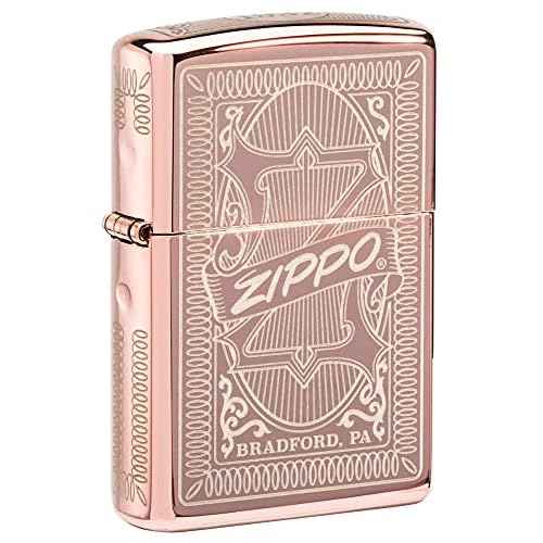 Zippo Reimagine Zippo Design Rose Gold Pocket Lighter