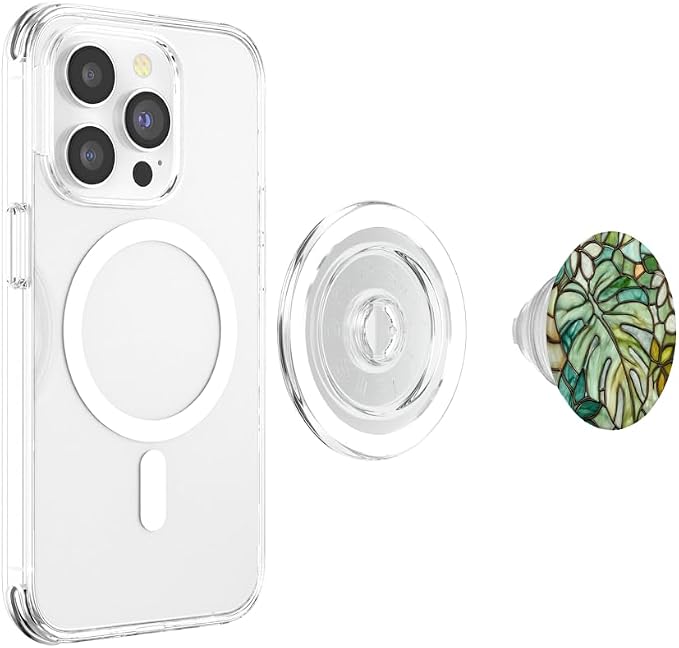 Monstera &amp Monstera Leaves Green Leaves Monstera Leaf PopSockets Adhesive PopGrip