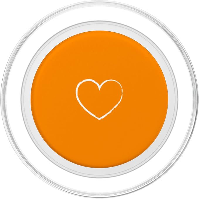 Heart Dark Orange PopSockets Adhesive PopGrip