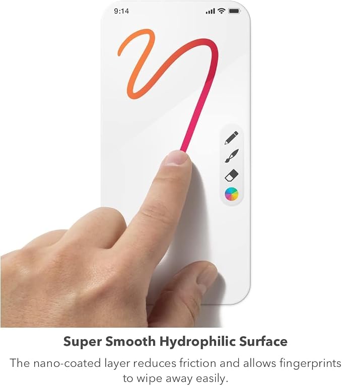 ZAGG InvisibleShield Elite Screen Protector for Samsung Galaxy S23+ Plus Made with Hybrid Polymer Perfect Fit HD Clarity Compatible with Biometric Fingerprint Scanner Easy to Install