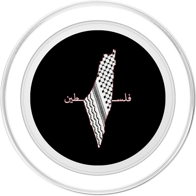 Keffiyeh Palestine Map Arabic Scarf Shemagh Palestinian Flag PopSockets PopGrip for MagSafe