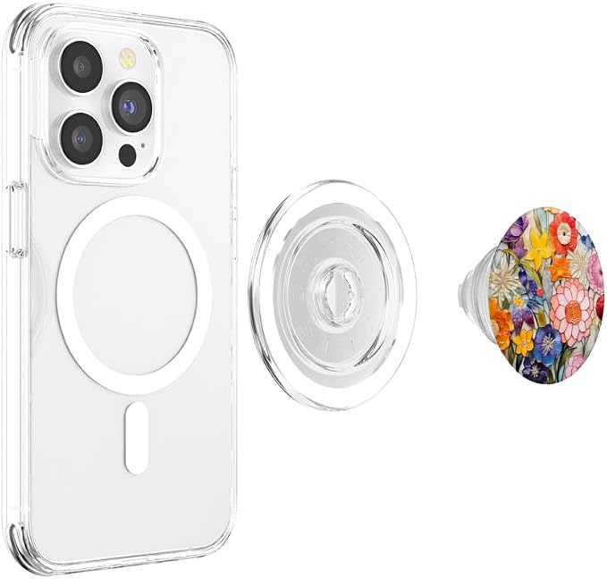 Colorful Floral Murano Glass Effect Venetian Glass PopSockets Adhesive PopGrip