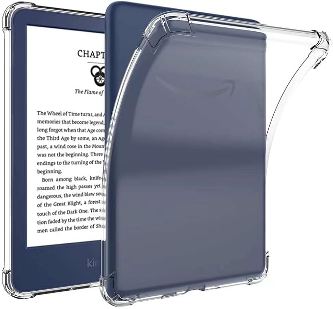 Clear Case for All-New Amazon Kindle Fire Max 11 Tablet (13th Generation 2023 Release) 11 Slim Lightweight Shell Transparent Soft TPU Back Shockproof Crystal Reinforced Corner Cover Clear