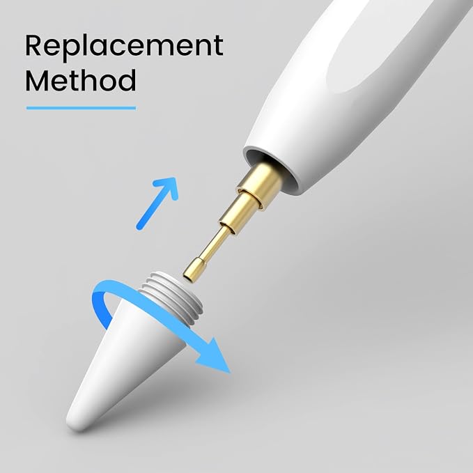 Digiroot 8 Pack Replacement Tips Only Compatible with Digiroot | Only Compatible with Digiroot 13 mins Fast Charging Stylus(B0BW8LQKL4) Not Compatible with Any Other Stylus Pen