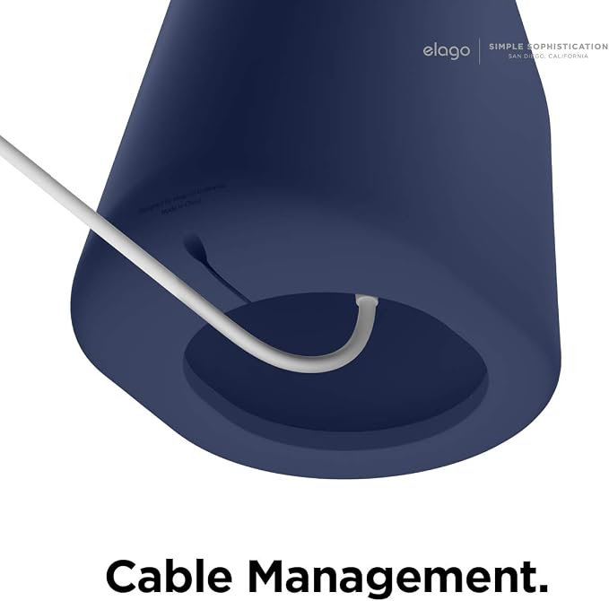 elago MS1 Charging Stand for MagSafe Charger | Premium Silicone Stand for iPhone Series iOS Standby Mode [Charging Cable Not Included] [Black]