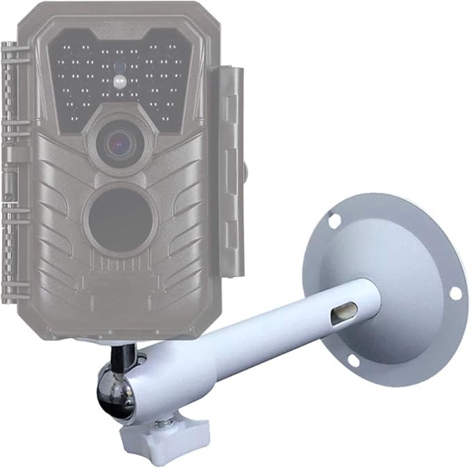 Folgtek Universal Camera Wall Mount Ceiling Mount Tree Holder, Hunting Camera Accessories (White-4pcs Long)