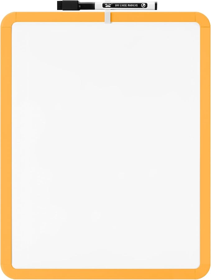 Mr. Pen- Dry Erase Board, 14” x 11” with a Black Dry Erase Marker, Small Mini White Board for Students