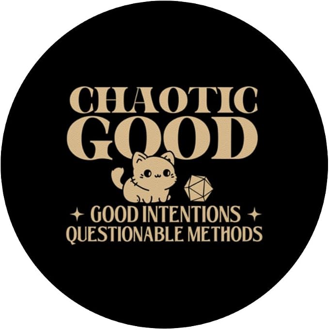Chaotic Good - RPG Tabletop Games D20 Tabletop PopSockets Adhesive PopGrip
