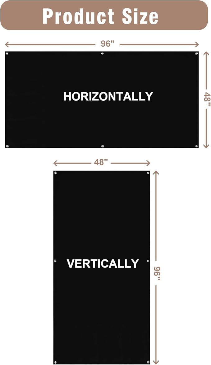 Mifuro Magnetic Glass Whiteboard，96"x48" Wall Mounted Frameless Dry Erase Board for Office, Home & School Black