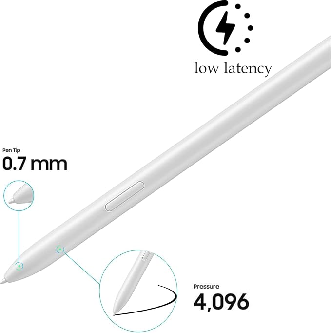 2 Pcs Galaxy Tab S10 Lite Stylus Pen Replacement for Samsung Galaxy S10 Lite S Pen for Samsung Galaxy S10 Lite SPen with Tips/Nibs(White)