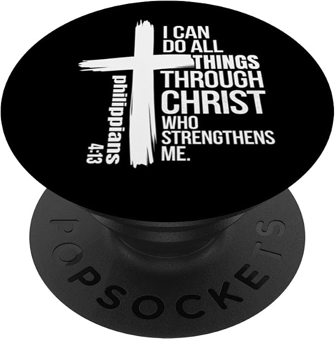Christian Inspirational Cross Design PopSockets Adhesive PopGrip