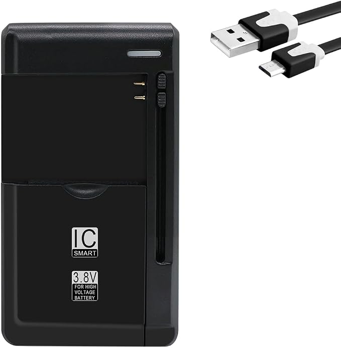 Universal Travel Wall Dock Fast Charging AC Battery Charger Compatible with Samsung Galaxy Amp 2 SM-J120A with Additional Valueable Accessory