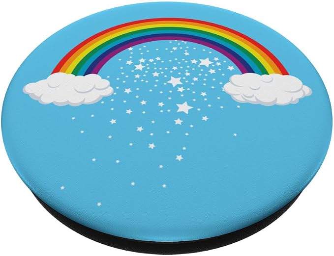 Rainbow Pop Phone Grip for Smartphones &amp Tablets PopSockets PopGrip: Swappable Grip for Phones &amp Tablets PopSockets Adhesive PopGrip