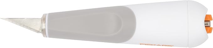 Fiskars Heavy-Duty Easy Change Detail Knife (with #2 Blade) - for Heavy and Thick Materials - Arts and Crafts