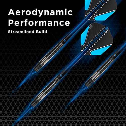 Viper Black Flux 90% Tungsten Professional Steel or Soft Tip Conversion Dart Set