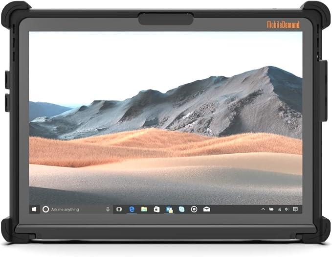 Ultra Rugged Standard Case for Microsoft Surface Pro 9 – Also Work with Surface Pro 10 – Heavy Duty Tablet Case – Briefcase Handle Hand Strap Keyboard Compatible Fully Protective Case
