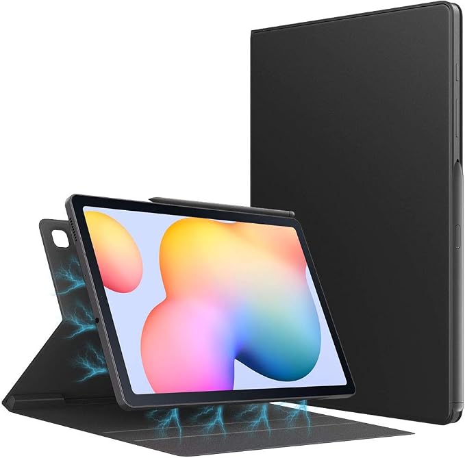 TiMOVO Magnetic Case for Samsung Galaxy Tab S6 Lite 10.4'' Tablet - Black | Strong Magnetically Attached Ultra Slim Lightweight Support Auto Wake/Sleep