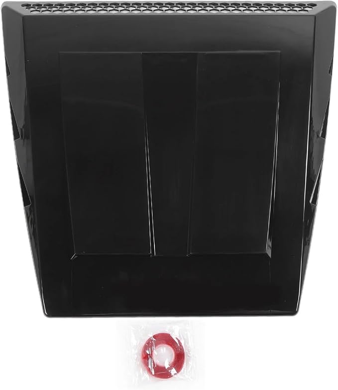 Gloss Black Hood Vent Cover Air Intake Decorative Trim Compatible
