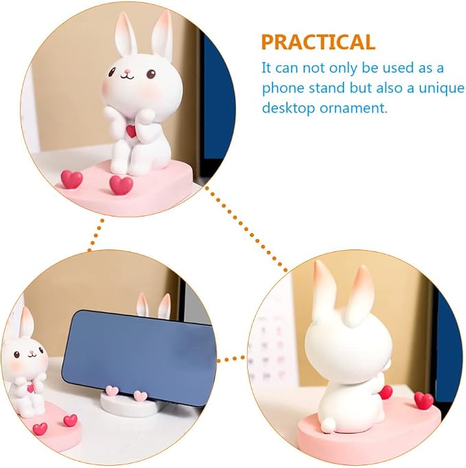 Gatuida Phone Stand Cute Rabbit Smartphone Stand Phone Holder Cartoon Animal