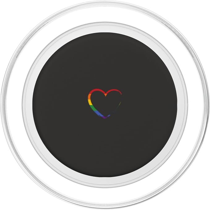 Rainbow Heart PopSockets Adhesive PopGrip