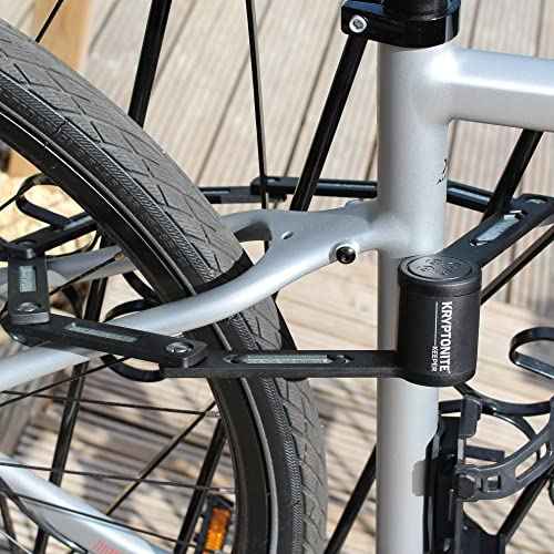 Kryptonite Keeper Mini Folding Bike Lock, Compact Lightweight High Security Anti-Theft Foldable Bicycle Lock with 2 Keys and Mount for E-Bikes Scooter Road Mountain Bikes, 80cm (31.5 in)