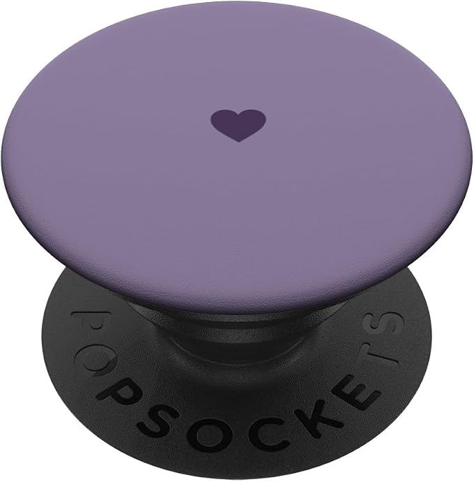 Deep Purple Heart PopSockets Adhesive PopGrip
