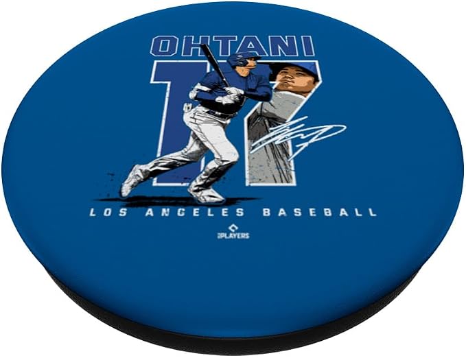 Number and Portrait Shohei Ohtani Los Angeles MLBPA PopSockets PopGrip for MagSafe