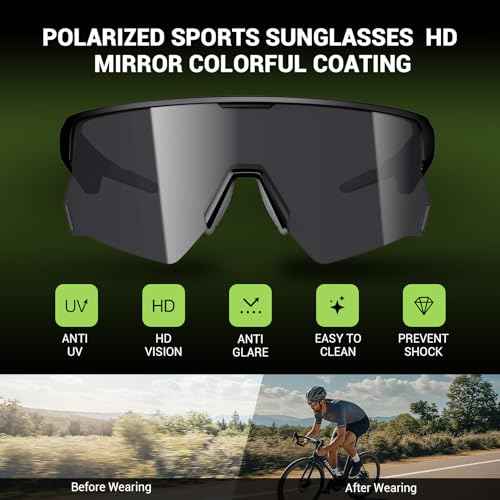 Blackview Polarized Sports Smart Sunglasses for Men and Women, UVProtection, 5.4 Bluetooth Glasses for Cycling Driving