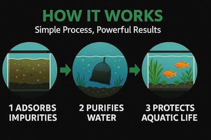 Aquarium Activated Carbon – Charcoal Filter Media Pellet Granules