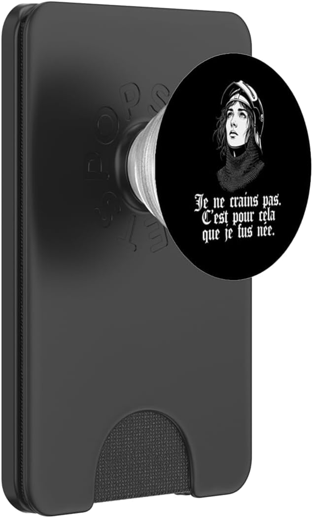 Joan of Arc Armor I Am Not Afraid I was Born for This French PopSockets PopWallet for MagSafe