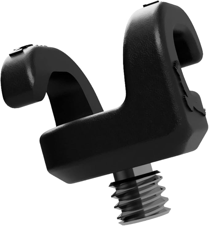 KONDOR BLUE x Armando Ferreira | MondoTies Cable Management Clips for Cameras | Cable organization, 1/4"-20 Mounted, Holds 2-3 cables, & Supports up to 20lbs of force (10-Pack) | Black