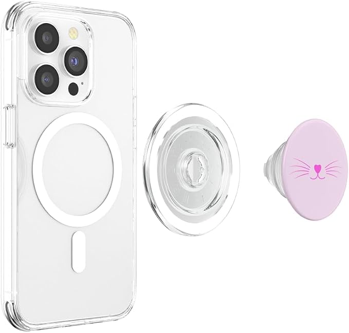 PopSockets Cat Phone Grip - Kitty Nose PopSockets PopGrip for MagSafe