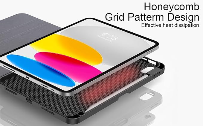 Case for 2024 iPad Pro 11 Inch 5th Generation (M4) with Pencil Holder Book Lovers PU Leather Folio Stand Shell TPU Back Cover with Smart Auto Wake/Sleep Pencil Holder
