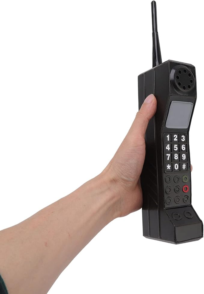 Retro 90s Mobile Phone Prop - Black for 80s 90s Party Decor &amp Home Living Room Decor