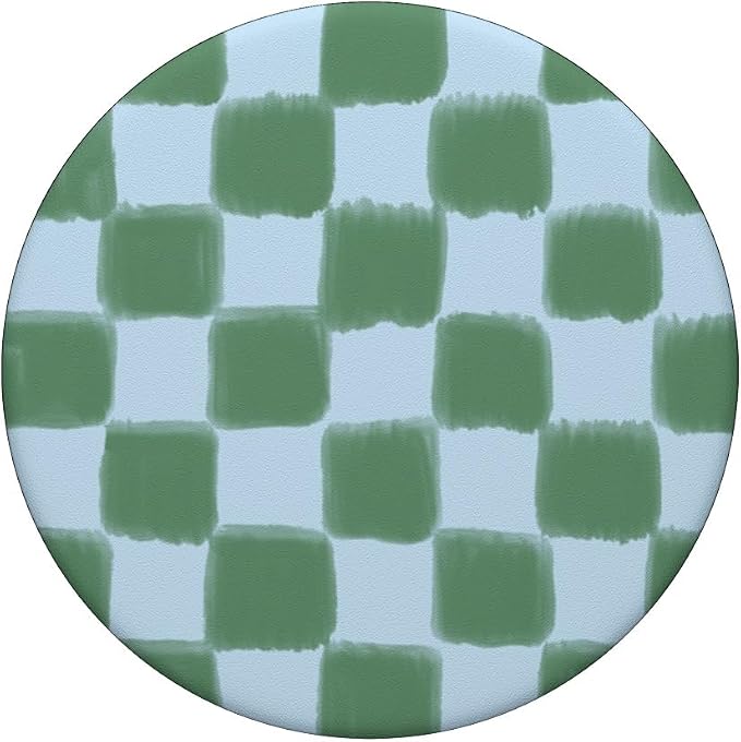 PopSockets Phone Grip – Blue Green Checker PopSockets PopGrip for MagSafe
