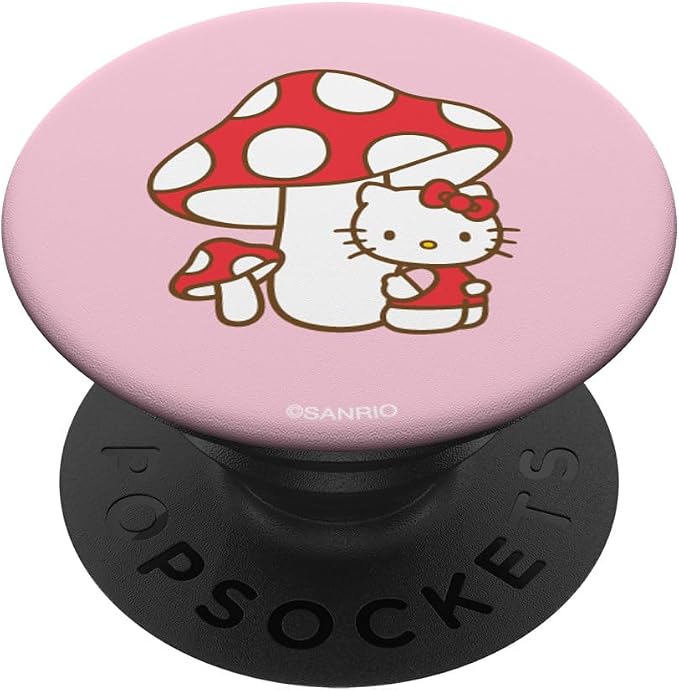 Hello Kitty Spring Mushroom PopSockets PopGrip: Swappable Grip for Phones &amp Tablets