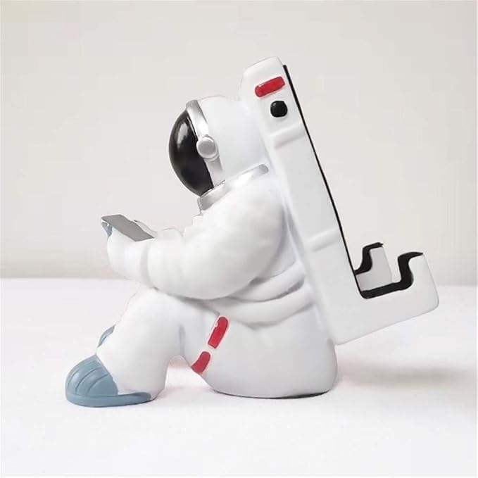 Phone Holder for Desk Creative Astronaut Cell Phone Stand Tablets Phone Holder Phone Supporter for iPhone Ipad Samsung Phone (A)