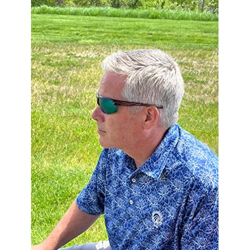 Callaway Sungear Kite Polarized Sunglasses Golf Eye Protection, Tortoise & Gray/Green Mirror