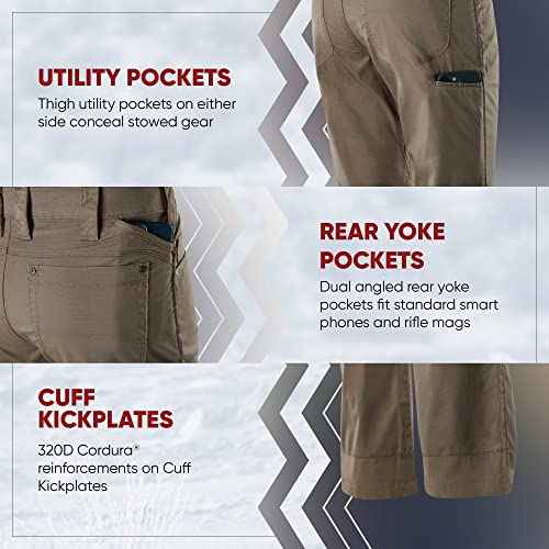 Vertx Men's Standard Cutback Technical Pants Tactical Gear with Pockets Lightweight Stretch Quick Dry Athletic Outdoor Pants