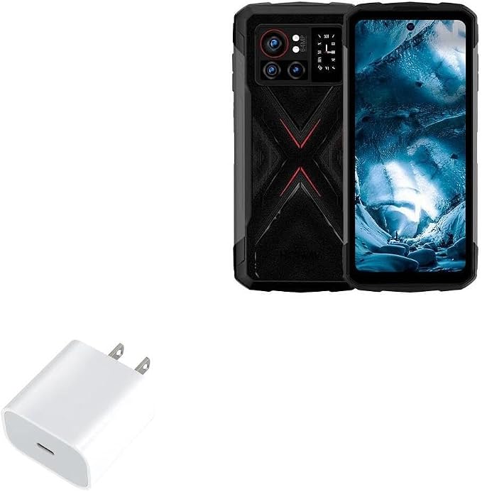 BoxWave Charger Compatible with Hotwav Cyber X - PD GAN miniCube (30W) 30W Tiny PD GAN Type-C Wall Charger - Winter White