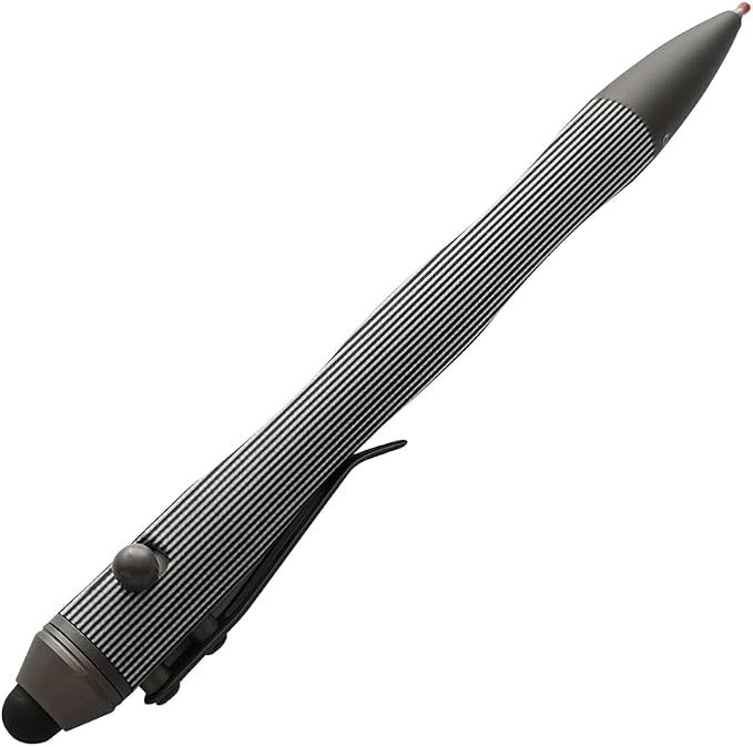 5.7'' G10 EDC Bolt Action Pen Touch Screen Stylus Model 5375-N | Refillable ballpoint ink G10 body with pocket clip ergonomic grip comes with a free refill