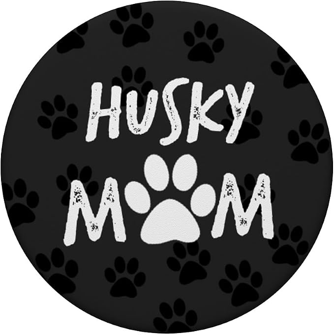 Husky Mom Womens phone accessory animal lover dog gift PopSockets Adhesive PopGrip