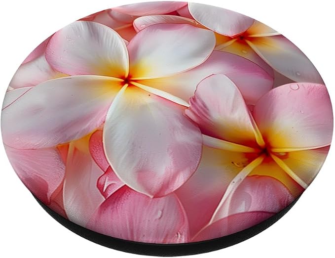 Plumeria Flowers Garden &amp Hawaii PopSockets Adhesive PopGrip