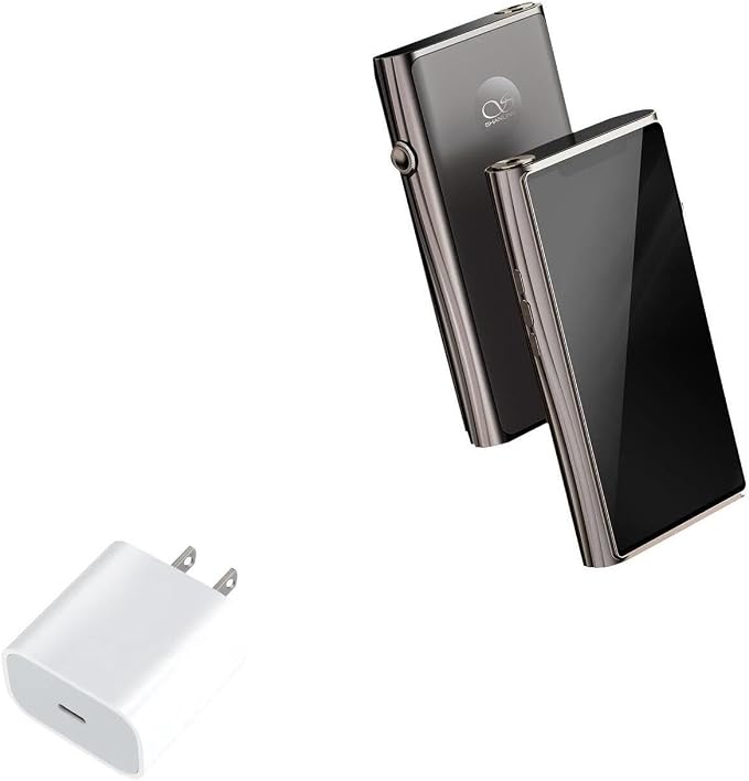 BoxWave Charger Compatible with Shanling M9 - PD GAN miniCube (30W) 30W Tiny PD GAN Type-C Wall Charger - Winter White